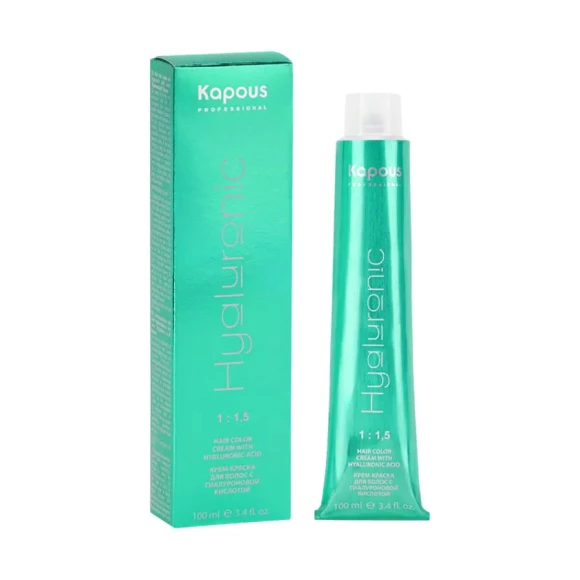 Краска для волос с гиалуроновой кислотой Kapous HY 6.84 темный блондин брауни, 100 мл Краска для волос с гиалуроновой кислотой Kapous HY 6.84 темный блондин брауни, 100 мл